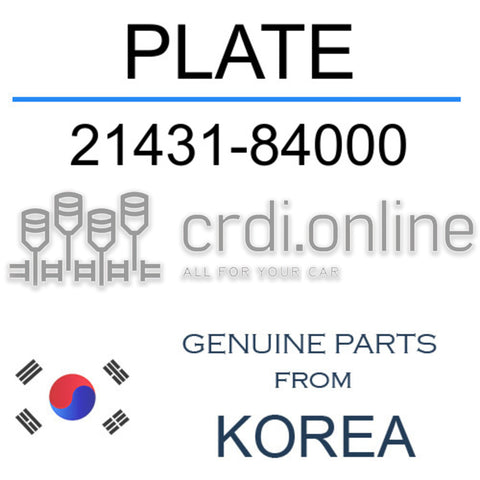 PLATE [ORIGINAL] 21431-84000 2143184000 21431 84000