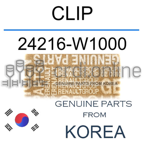 CLIP [ORIGINAL] 24216-W1000 24216W1000 24216 W1000
