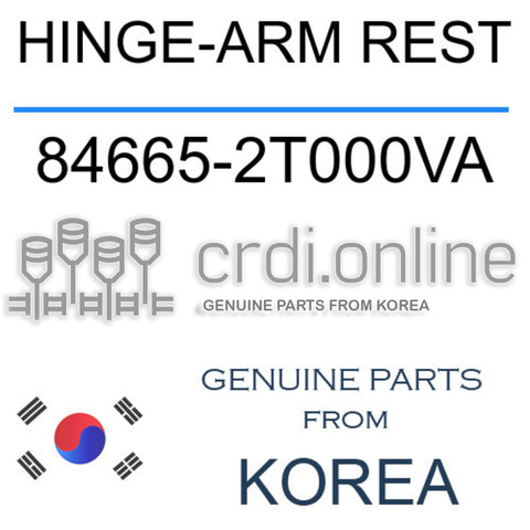 HINGE-ARM REST [ORIGINAL] 84665-2T000VA 846652T000VA 84665 2T000VA