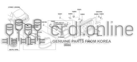 TAPE-BUTYL KJ000-51000 KJ00051000 KJ000 51000