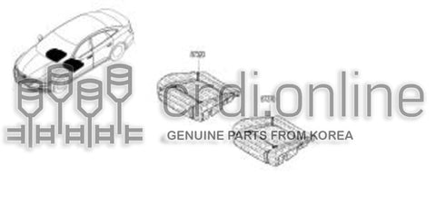 TRIM ASSY-CUSHIONFRONT SEAT LH 87370-8948R 873708948R 87370 8948R