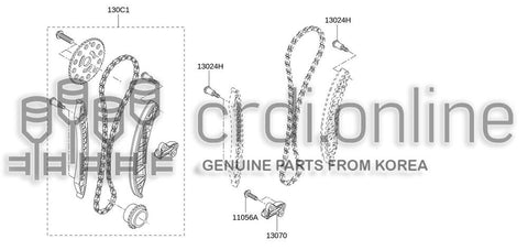 TENSIONER ASSY-CHAIN 82009-18797 8200918797 82009 18797