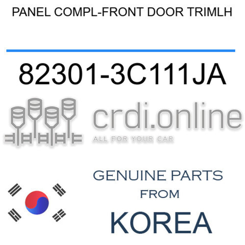 PANEL COMPL-FRONT DOOR TRIMLH [ORIGINAL] 82301-3C111JA 823013C111JA 82301 3C111JA