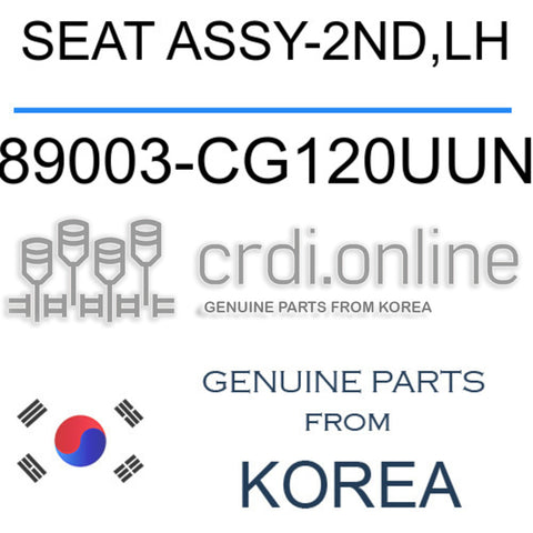 SEAT ASSY-2ND,LH [ORIGINAL] 89003-CG120UUN 89003CG120UUN 89003 CG120UUN