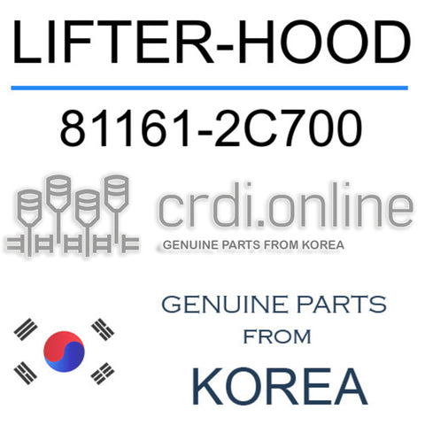 LIFTER-HOOD [ORIGINAL] 81161-2C700 811612C700 81161 2C700