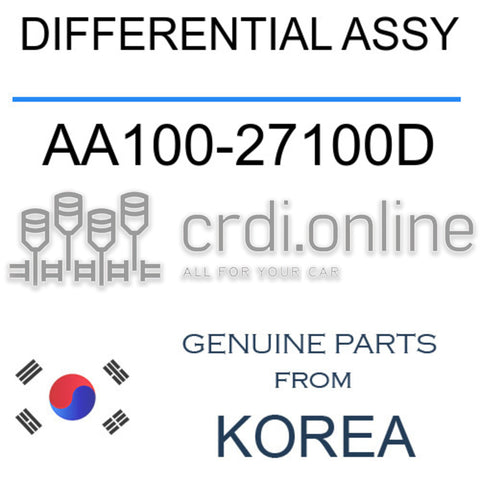 DIFFERENTIAL ASSY [ORIGINAL] AA100-27100D AA10027100D AA100 27100D
