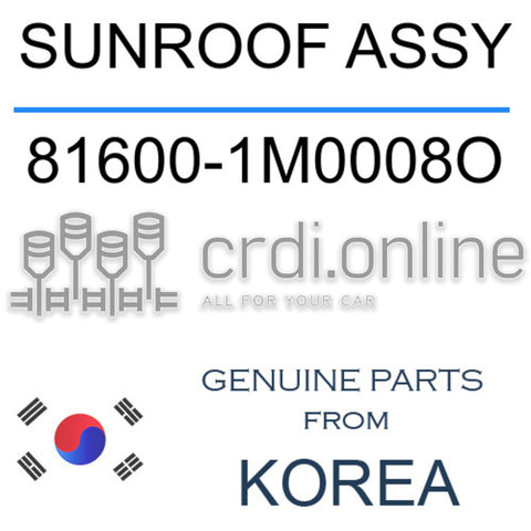 SUNROOF ASSY 81600-1M0008O 816001M0008O 81600 1M0008O