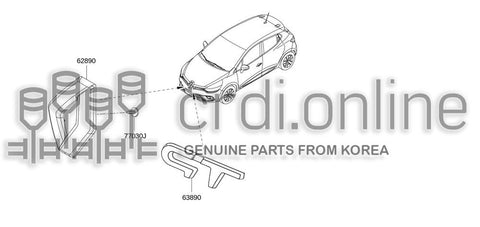 EMBLEM-FRONT 62890-9470R 628909470R 62890 9470R
