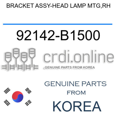BRACKET ASSY-HEAD LAMP MTG,RH 92142-B1500 92142B1500 92142 B1500