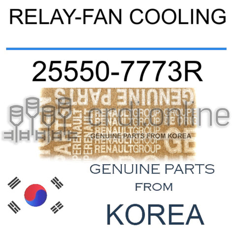 RELAY-FAN COOLING [ORIGINAL] 25550-7773R 255507773R 25550 7773R
