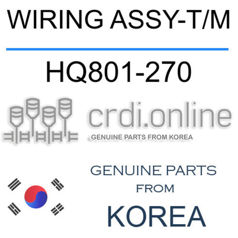 WIRING ASSY-T/M [ORIGINAL] HQ801-270 HQ801270 HQ801 270