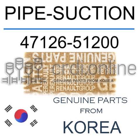 PIPE-SUCTION [ORIGINAL] 47126-51200 4712651200 47126 51200