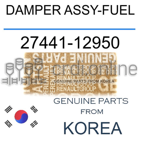 DAMPER ASSY-FUEL [ORIGINAL] 27441-12950 2744112950 27441 12950