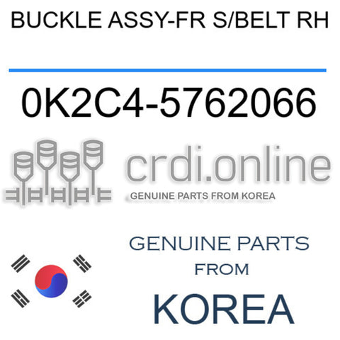 BUCKLE ASSY-FR S/BELT RH [ORIGINAL] 0K2C4-5762066 0K2C45762066 0K2C4 5762066