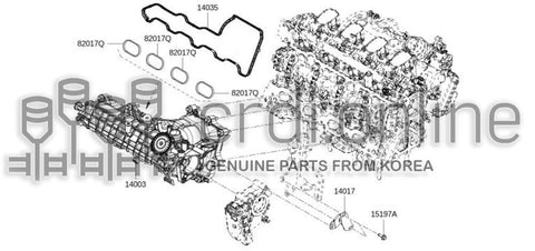 GASKET-INTAKE MANIFOLD 82017-21558 8201721558 82017 21558