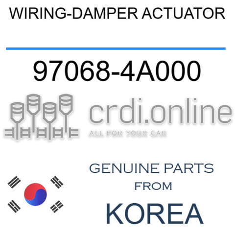 WIRING-DAMPER ACTUATOR 97068-4A000 970684A000 97068 4A000