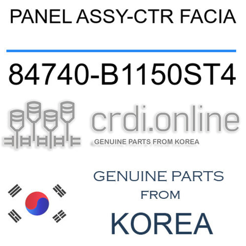 PANEL ASSY-CTR FACIA [ORIGINAL] 84740-B1150ST4 84740B1150ST4 84740 B1150ST4