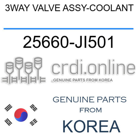 3WAY VALVE ASSY-COOLANT [ORIGINAL] 25660-JI501 25660JI501 25660 JI501