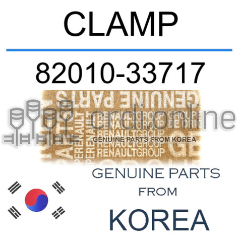 CLAMP [ORIGINAL] 82010-33717 8201033717 82010 33717