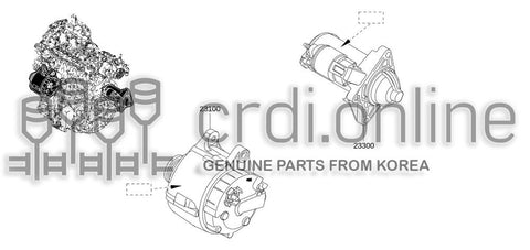 MOTOR ASSY-STARTER 23300-3330R 233003330R 23300 3330R