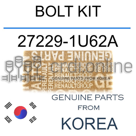 BOLT KIT [ORIGINAL] 27229-1U62A 272291U62A 27229 1U62A