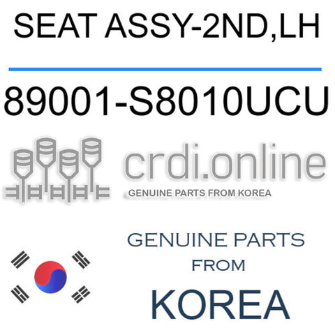 SEAT ASSY-2ND,LH [ORIGINAL] 89001-S8010UCU 89001S8010UCU 89001 S8010UCU