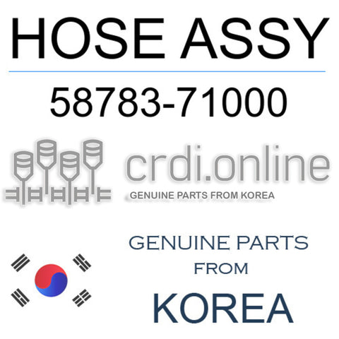 HOSE ASSY [ORIGINAL] 58783-71000 5878371000 58783 71000