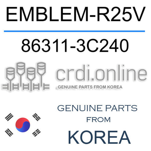 EMBLEM-R25V 86311-3C240 863113C240 86311 3C240