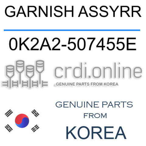 GARNISH ASSYRR [ORIGINAL] 0K2A2-507455E 0K2A2507455E 0K2A2 507455E