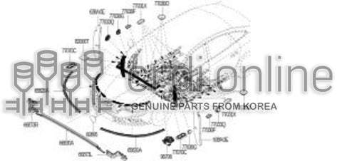 WATER BOX SEAM - RH 66873-4108R 668734108R 66873 4108R