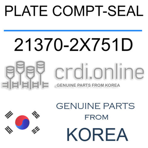 PLATE COMPT-SEAL 21370-2X751D 213702X751D 21370 2X751D