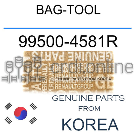 BAG-TOOL [ORIGINAL] 99500-4581R 995004581R 99500 4581R