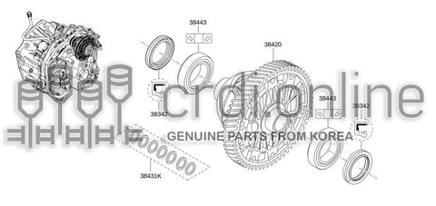 SEAL-OILDIFFERENTIAL 38342-7234R 383427234R 38342 7234R