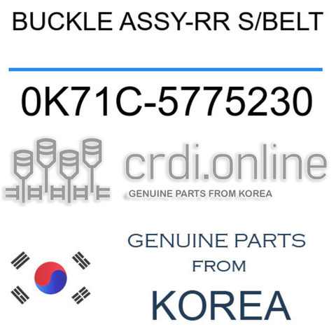 BUCKLE ASSY-RR S/BELT 0K71C-5775230 0K71C5775230 0K71C 5775230