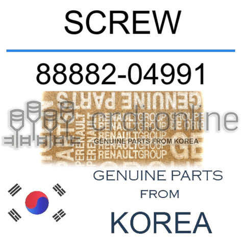 SCREW [ORIGINAL] 88882-04991 8888204991 88882 04991