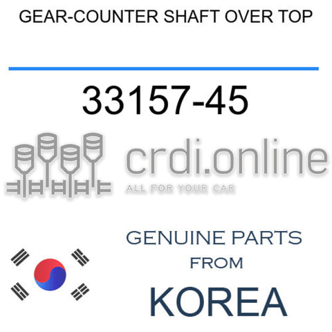 GEAR-COUNTER SHAFT OVER TOP [ORIGINAL] 33157-45 3315745 33157 45