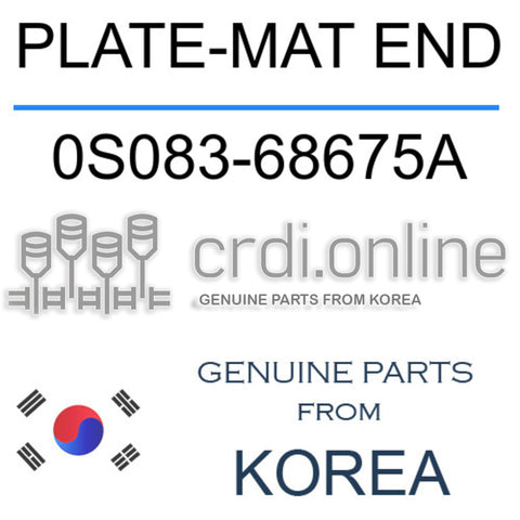 PLATE-MAT END [ORIGINAL] 0S083-68675A 0S08368675A 0S083 68675A