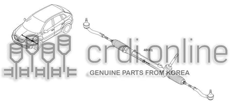 GEAR & LINKAGE ASSY-STEERING 49001-0424R 490010424R 49001 0424R