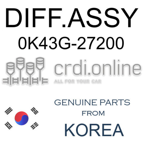 DIFF.ASSY [ORIGINAL] 0K43G-27200 0K43G27200 0K43G 27200