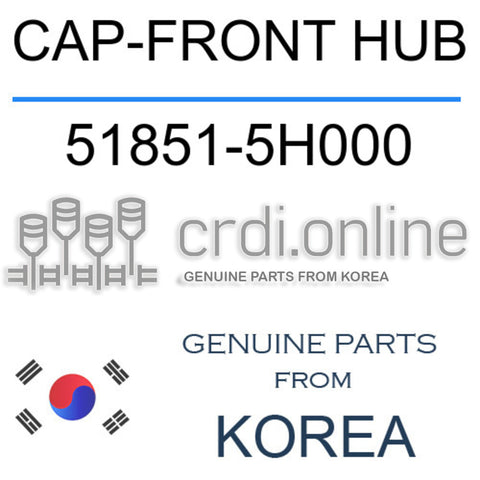 CAP-FRONT HUB [ORIGINAL] 51851-5H000 518515H000 51851 5H000