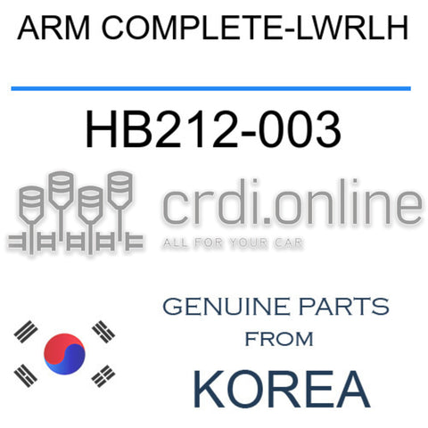 ARM COMPLETE-LWRLH HB212-003 HB212003 HB212 003