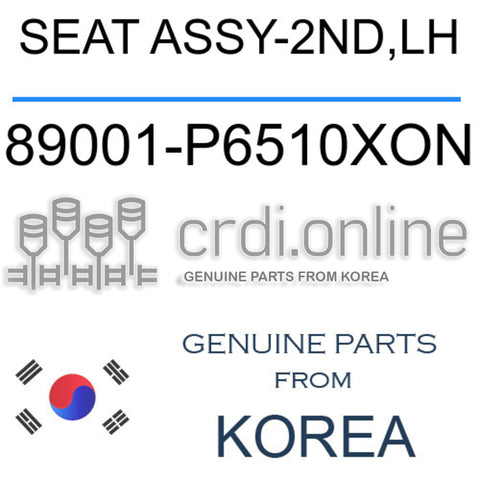 SEAT ASSY-2ND,LH [ORIGINAL] 89001-P6510XON 89001P6510XON 89001 P6510XON