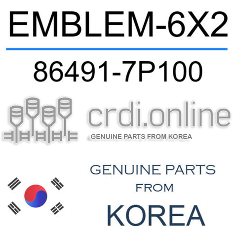 EMBLEM-6X2 [ORIGINAL] 86491-7P100 864917P100 86491 7P100