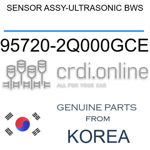 SENSOR ASSY-ULTRASONIC BWS [ORIGINAL] 95720-2Q000GCE 957202Q000GCE 95720 2Q000GCE