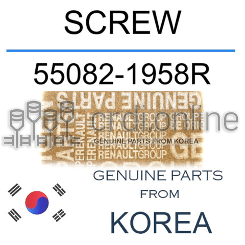 SCREW [ORIGINAL] 55082-1958R 550821958R 55082 1958R