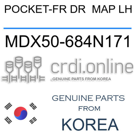 POCKET-FR DR  MAP LH MDX50-684N171 MDX50684N171 MDX50 684N171