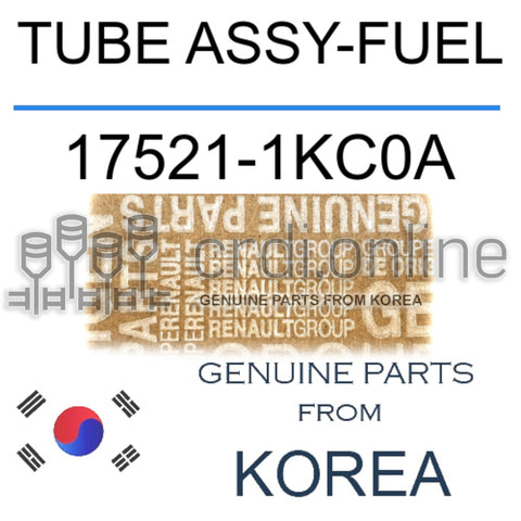 TUBE ASSY-FUEL [ORIGINAL] 17521-1KC0A 175211KC0A 17521 1KC0A