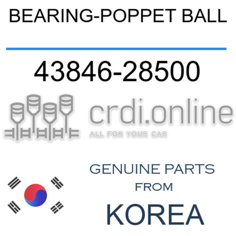 BEARING-POPPET BALL 43846-28500 4384628500 43846 28500