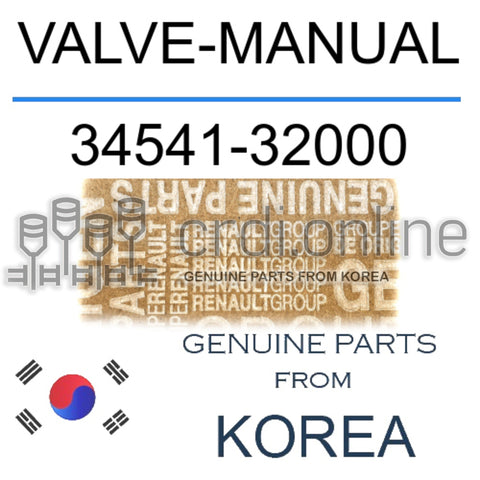 VALVE-MANUAL [ORIGINAL] 34541-32000 3454132000 34541 32000