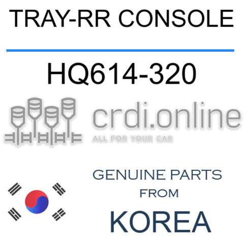 TRAY-RR CONSOLE [ORIGINAL] HQ614-320 HQ614320 HQ614 320